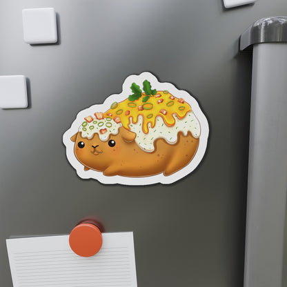 Baked Potato Guinea Pig Die-Cut Magnets