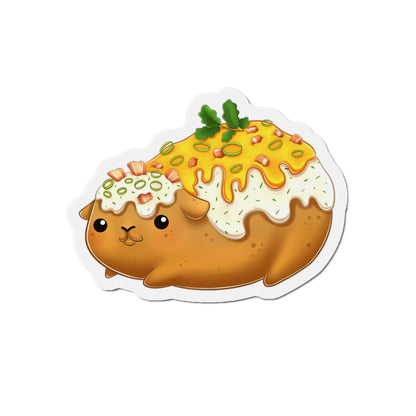 Baked Potato Guinea Pig Die-Cut Magnets