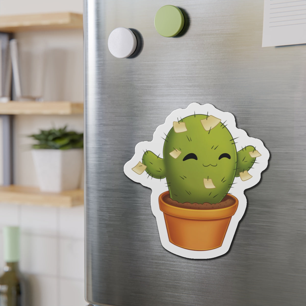 Cactus Magnets, Office Magnet Set, Cute Fridge Magnets, Magnetic Whiteboard Decor, Succulent Refrigerator Magnets, Sticky Note Magnets