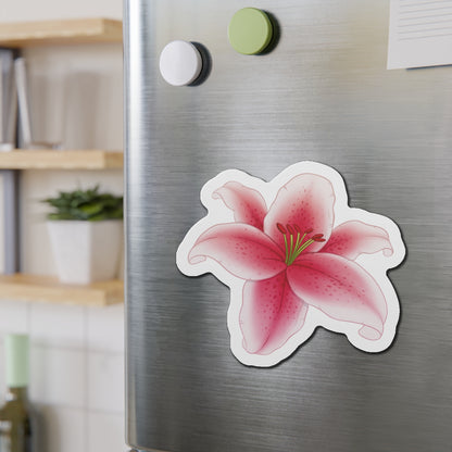 Lily Flower Die-Cut Magnets - Flower Lover