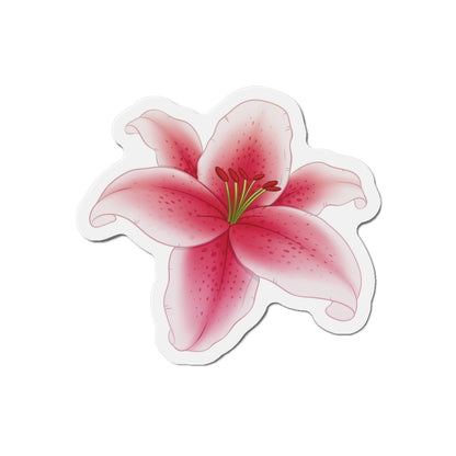 Lily Flower Die-Cut Magnets - Flower Lover