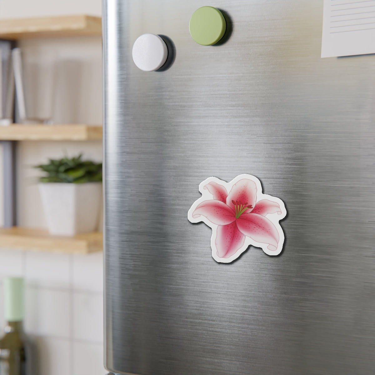 Lily Flower Die-Cut Magnets - Flower Lover