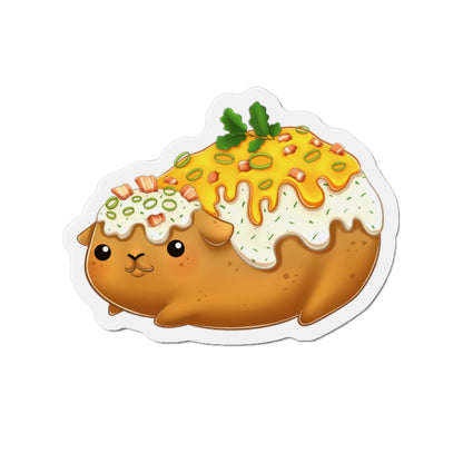 Baked Potato Guinea Pig Die-Cut Magnets