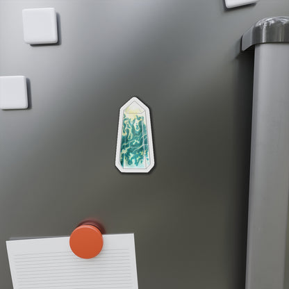 Moss Agate Crystal Tower Die-Cut Magnets - Crystal Lover - Moss Agate