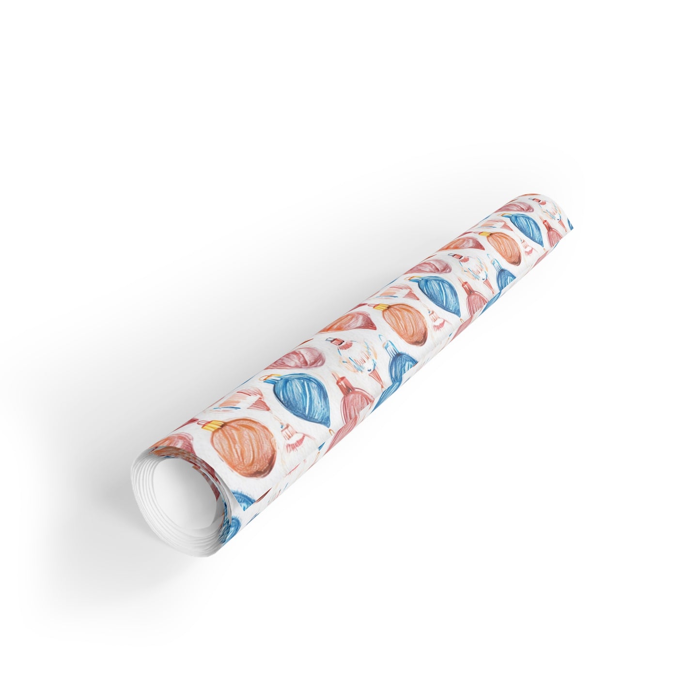 Wrapping Paper Roll - Christmas Ornaments