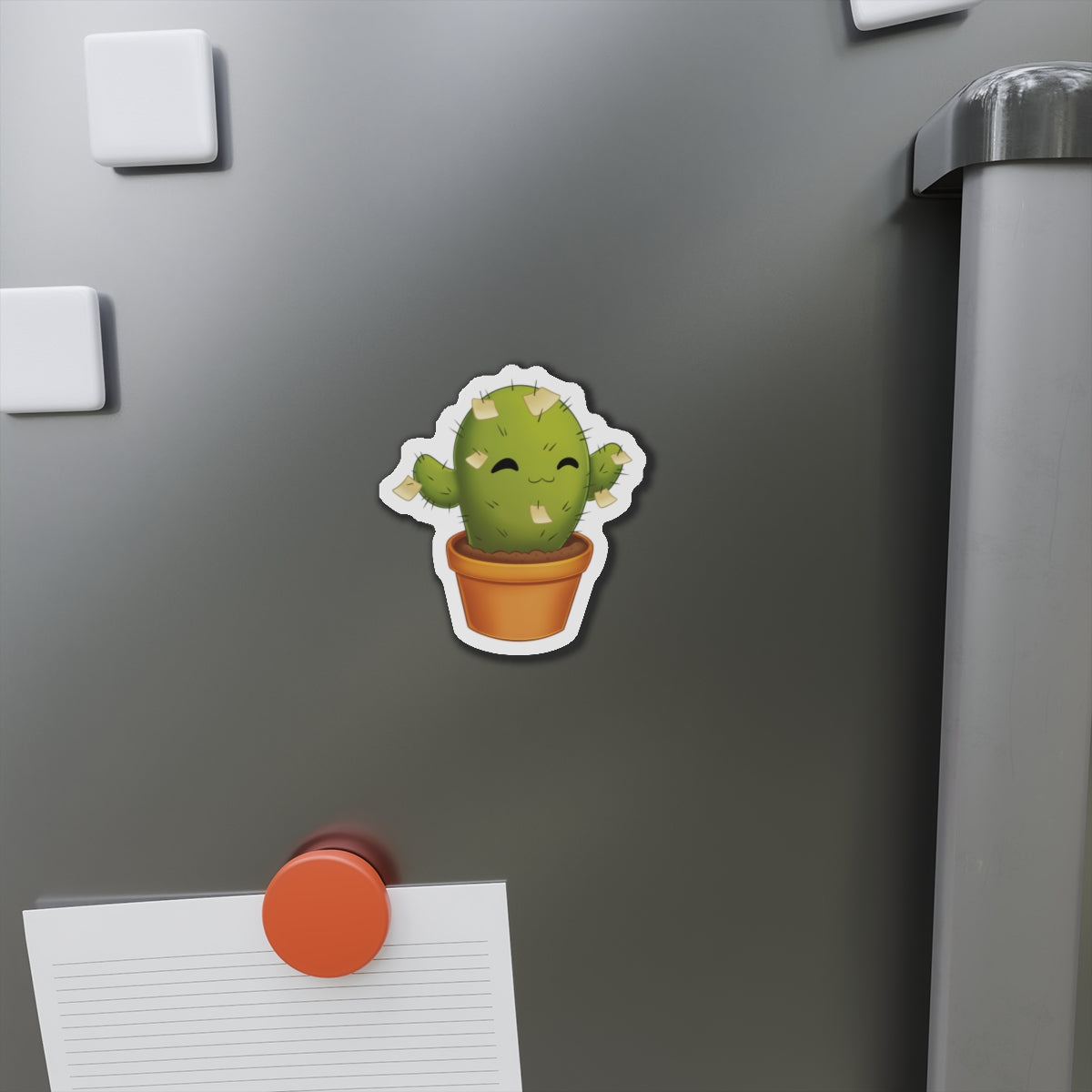 Cactus Magnets, Office Magnet Set, Cute Fridge Magnets, Magnetic Whiteboard Decor, Succulent Refrigerator Magnets, Sticky Note Magnets