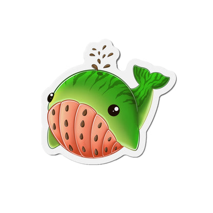 Watermelon Whale Die-Cut Magnets