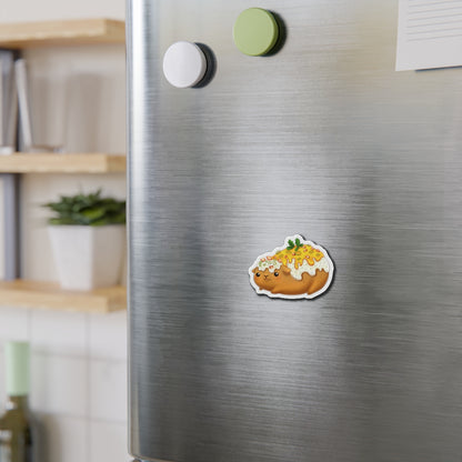 Baked Potato Guinea Pig Die-Cut Magnets