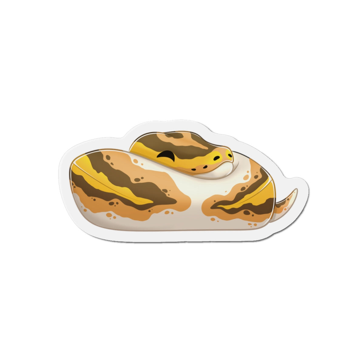 Pied Ball Python Die-Cut Magnets - Reptile Lover, Snake Magnets, Animal Lover Gifts, Fridge Magnets, Cute Reptile Decor, Herpetologist Gift,