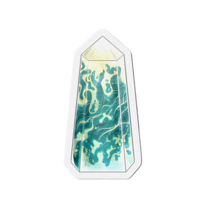 Moss Agate Crystal Tower Die-Cut Magnets - Crystal Lover - Moss Agate