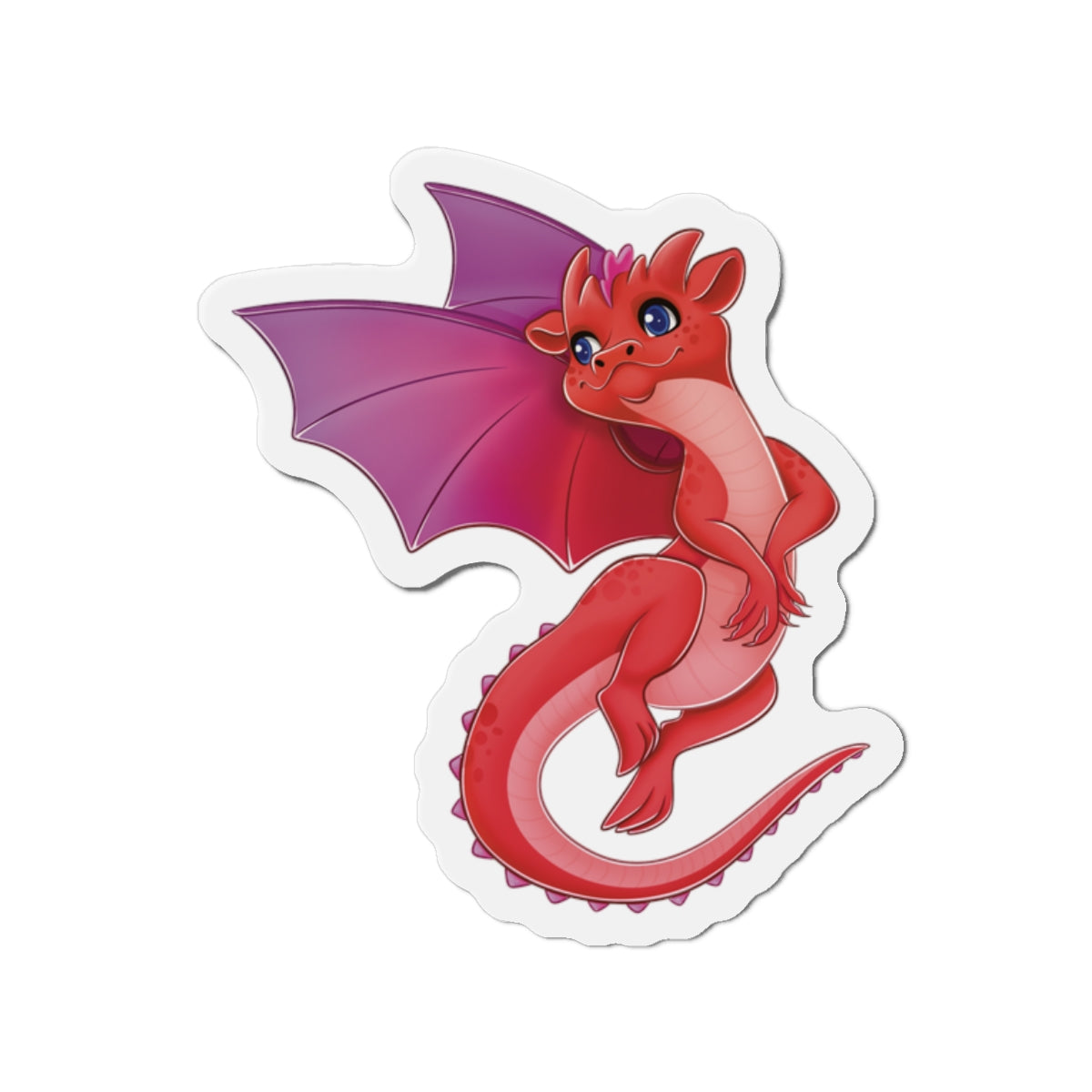 Red Dragon Die-Cut Magnets