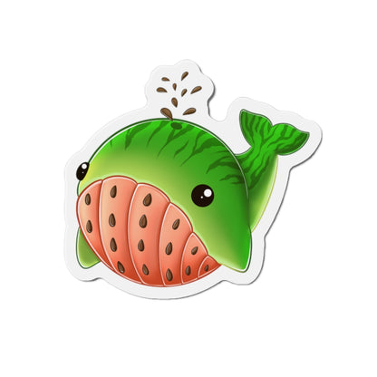 Watermelon Whale Die-Cut Magnets